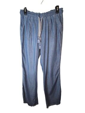 Rewash Chambray Pants, Size Large, Boho Beach Relaxed Fit